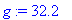 g := 32.2